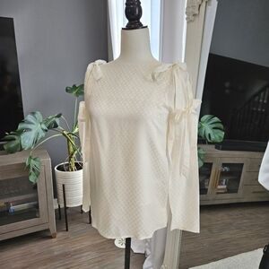 CLUB MONACO tie sleeve blouse